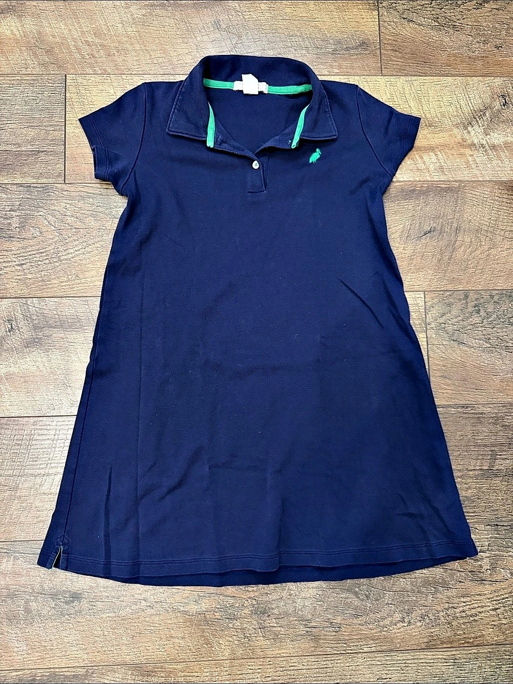The Beaufort Bonnet Company Blue Cotton Polo Mini Dress Size 12